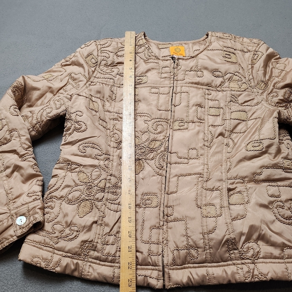 Vintage Ruby Rd. Embroidered Zip Puff Jacket - Picture 9 of 13
